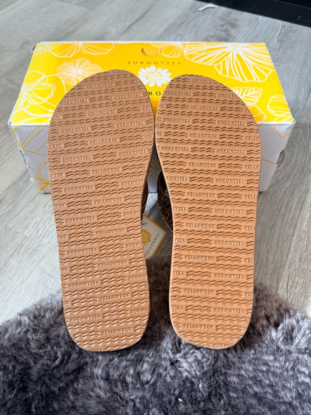 New Yellow Box Mellow Mat Blume Toast sandals size 7.5 - Picture 9 of 9